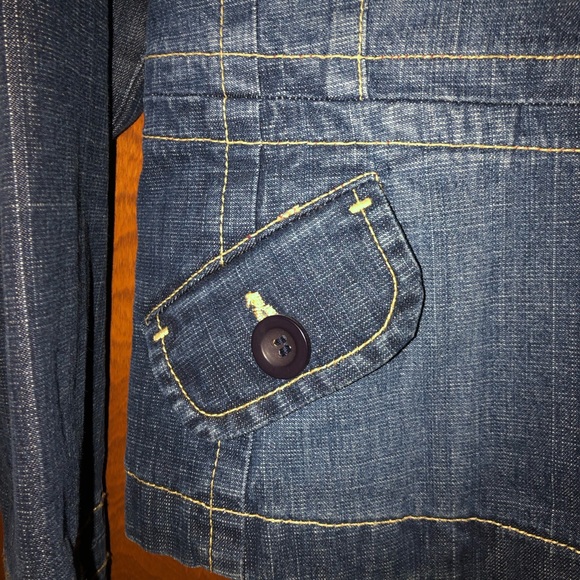 Anthropologie Denim Jacket by Louie great condition size 6 - Picture 5 of 16